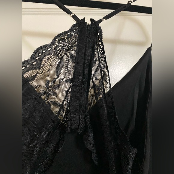 Lulu’s Story of A Starry Night Maxi Dress Empire Waist front slit racerback - Picture 13 of 16